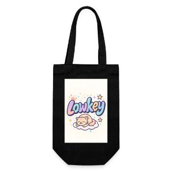 Lowkey Cat Dream Cloud - Gift Bag for Bottles - black - Front