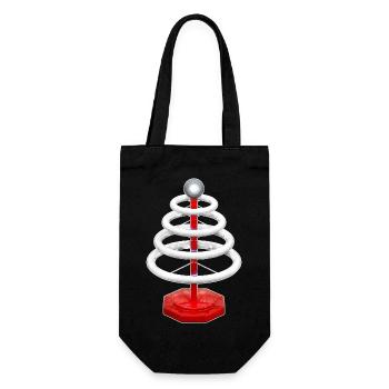 Electric Christmas tree - Gift Bag for Bottles - black - Front