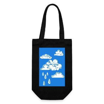Nuages de pixels - Sac à bouteille - noir - Devant