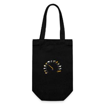 Animal Lover Speed Gauge Humor - Gift Bag for Bottles - black - Front