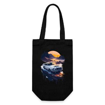 Classic sports car - Gift Bag for Bottles - black - Front