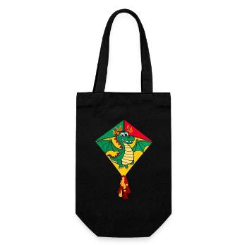 Cerf-volant mignon - Sac à bouteille - noir - Devant