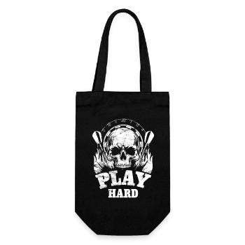 Dart Skull - Jouez dur - Sac à bouteille - noir - Devant