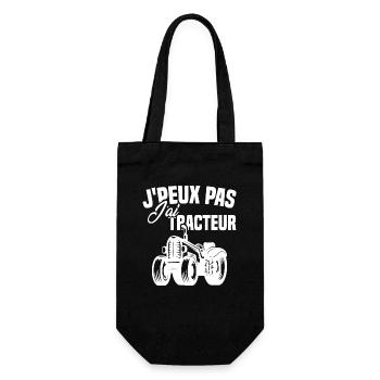 J'peux pas j'ai tracteur - Sac à bouteille - noir - Devant