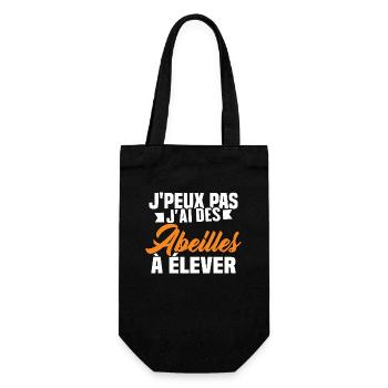 Je Peux Pas J'ai Des Abeilles À Élever - Sac à bouteille - noir - Devant