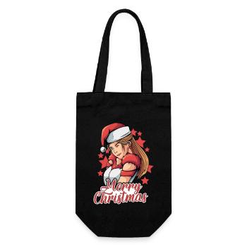 Cadeaux de Noël Noël - Sac à bouteille - noir - Devant