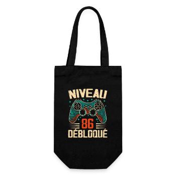 1938 86th Birthday Gifts, 86 Years Adventure - Gift Bag for Bottles - black - Front