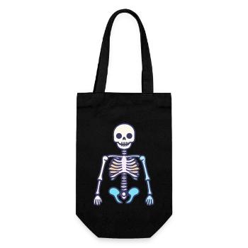 Skeleton Halloween - Gift Bag for Bottles - black - Front