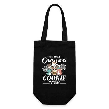 Christmas Cookies Baking Team Animals - Gift Bag for Bottles - black - Front