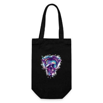 Crâne de fête - Sac à bouteille - noir - Devant