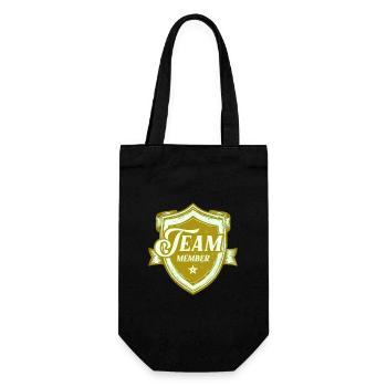 Team Member - Gift Bag for Bottles - black - Front