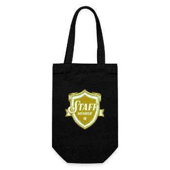 Staff Member - Gift Bag for Bottles - black - Front