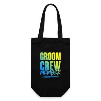 Groom Crew - Geschenkbeutel für Flaschen - Schwarz - Vorne