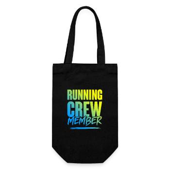 Running Crew - Geschenkbeutel für Flaschen - Schwarz - Vorne