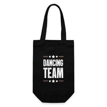 Dancing Team - Geschenkbeutel für Flaschen - Schwarz - Vorne