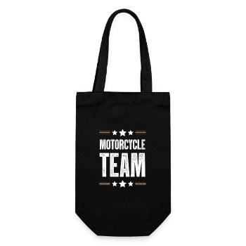 Motorcycle Team - Geschenkbeutel für Flaschen - Schwarz - Vorne