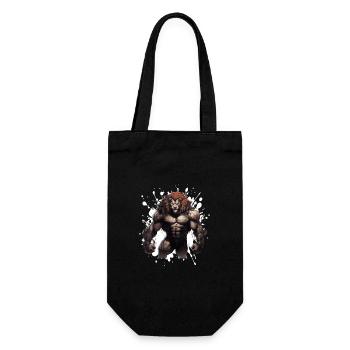 Lion Muscles Bodybuilding Gym - Gift Bag for Bottles - black - Front