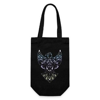 Tribal Tattoo Eagle Tattoo Aztec - Gift Bag for Bottles - black - Front