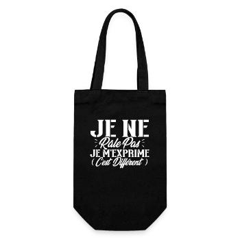 Je ne râle pas je m'exprime c'est différent - Sac à bouteille - noir - Devant