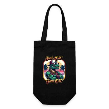 Sun's Out Guns Out - Gift Bag for Bottles - black - Front