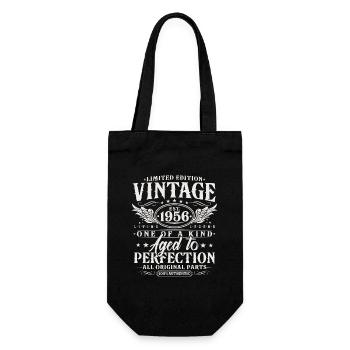 Vintage, 1956, Vintage Born, Cadeau d’anniversaire - Sac à bouteille - noir - Devant