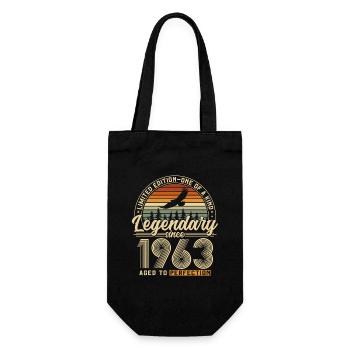 Légendaire depuis 1963 Vintage Vintage Anniversaire - Sac à bouteille - noir - Devant
