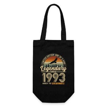 Légendaire depuis 1993 Vintage Vintage Anniversaire - Sac à bouteille - noir - Devant