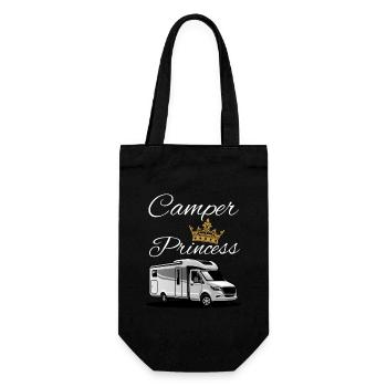 Camper Prinzessin-Camper Princess - Geschenkbeutel für Flaschen - Schwarz - Vorne