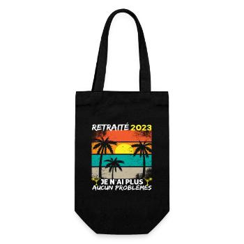 Retraité 2023 plus de problèmes humour retraite - Sac à bouteille - noir - Devant