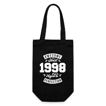 Millésime 1998 anniversaire - rétro 1998 - Sac à bouteille - noir - Devant