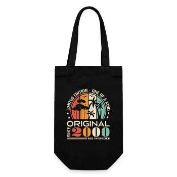 Legendary Since 2000 Born Vintage Birthday - Gift Bag for Bottles - black - Front