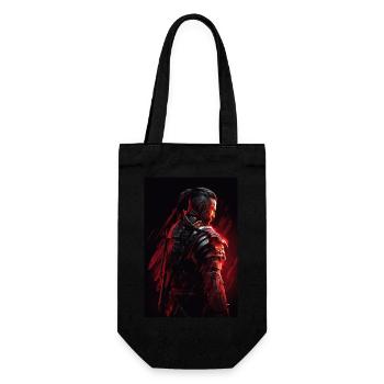 Neon Cyber Warrior #9 - Geschenkbeutel für Flaschen - Schwarz - Vorne