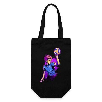 Volleyballspieler - Anime Shirt - Geschenkbeutel für Flaschen - Schwarz - Vorne
