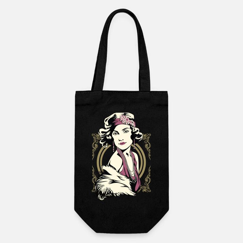 Flappers Girls VIOLET - Gift Bag for Bottles - black
