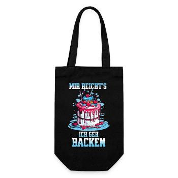 Baking Baker Baking Queen Baking Fairy Cake Cake - Gift Bag for Bottles - black - Front