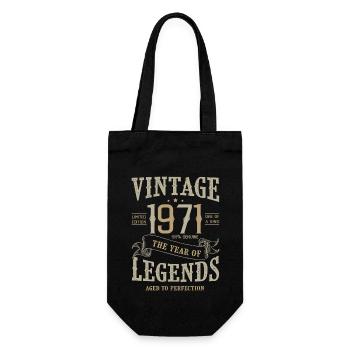 1971 vintage anniversaire vintage born legend 1971 - Sac à bouteille - noir - Devant