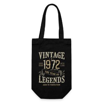 1972 vintage anniversaire vintage born legend 1972 - Sac à bouteille - noir - Devant