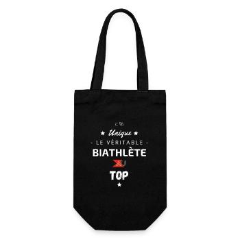 Le véritable biathlète au top - Sac à bouteille - noir - Devant