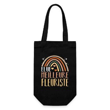 Élue meilleure fleuriste cadeau pour fleuriste - Sac à bouteille - noir - Devant
