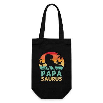 Papasaurus T Rex Dinosaure Papa Saurus Humour Père - Sac à bouteille - noir - Devant