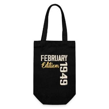Février 1949 Anniversaire Février 1949 Rétro - Sac à bouteille - noir - Devant