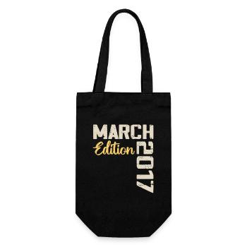 March 2017 Birthday Gift March 2017 - Gift Bag for Bottles - black - Front
