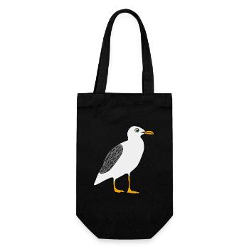 Gull - Gift Bag for Bottles - black - Front