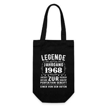 Legende - Jahrgang 1968 - Zur Perfektion Gereift - Geschenkbeutel für Flaschen - Schwarz - Vorne