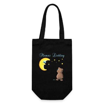 Mamas Liebling - Geschenkbeutel für Flaschen - Schwarz - Vorne