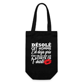 Désolé cet homme est déjà pris - Sac à bouteille - noir - Devant