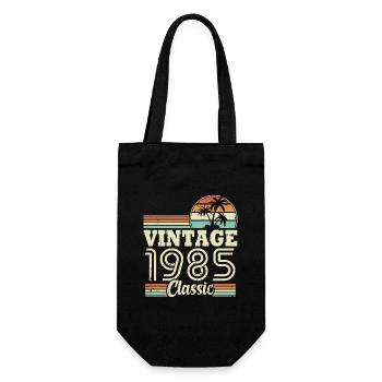 Vintage 1985 Classic, Cadeau D'anniversaire 38 Ans - Sac à bouteille - noir - Devant