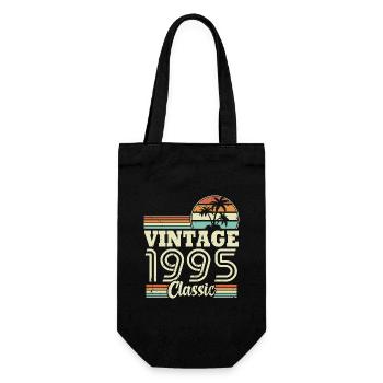 Vintage 1995 Classic, Cadeau D'anniversaire 28 Ans - Sac à bouteille - noir - Devant