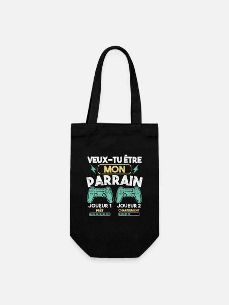 Veux-tu être mon parrain, Demande parrain gamer - Sac à bouteille - noir