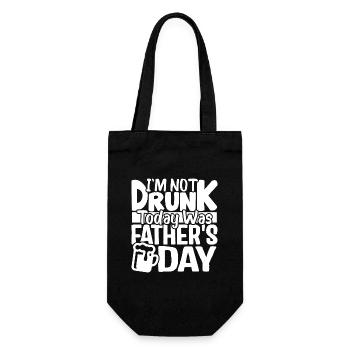 Daddy Humor Gift for Father's Day - Gift Bag for Bottles - black - Front